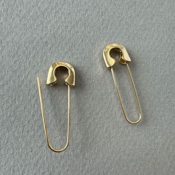 safety pin earrings A730 - Picture 6 of 6